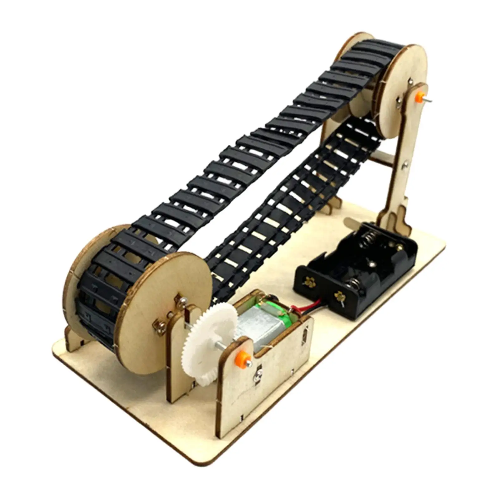 

Conveyor Belt Toy Education Toy Fittings Developmental Toy DIY Wooden Science Experiment Kits 3D Wooden Puzzle Kits Handicrafts