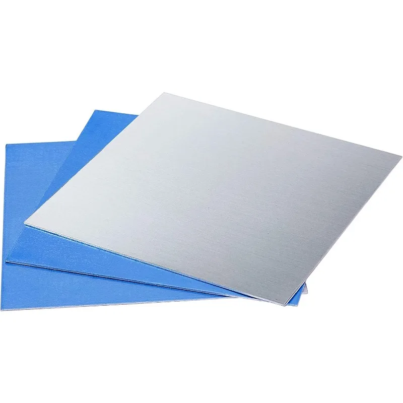 6pcs Blank Aluminium Stamping Sheets Thin Aluminum Sheets Practice Panel Plate Metal Craft for Jewelry Making Hand Stamping