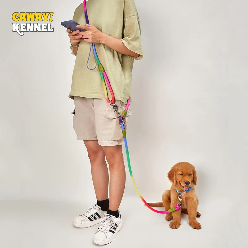 Reflective Nylon Leashes Pet Dogs Chain Traction Rope Leads