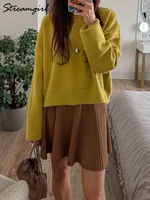 Women Two Piece Set Mini Skirt And Sweater Matching Sets Autumn Winter Sweaters Brown Chocolate Knit Skirt Sets Women 2 Piece