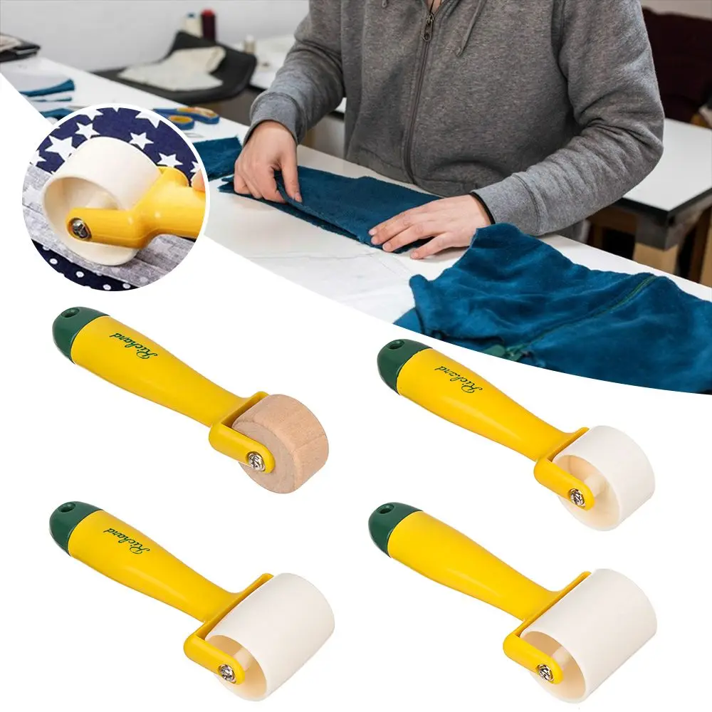 Wooden Pressing Wheel Sewing Tools Joint Roller Quilting Seam Roller  Wallpaper Roller with Ergonomic Handle for