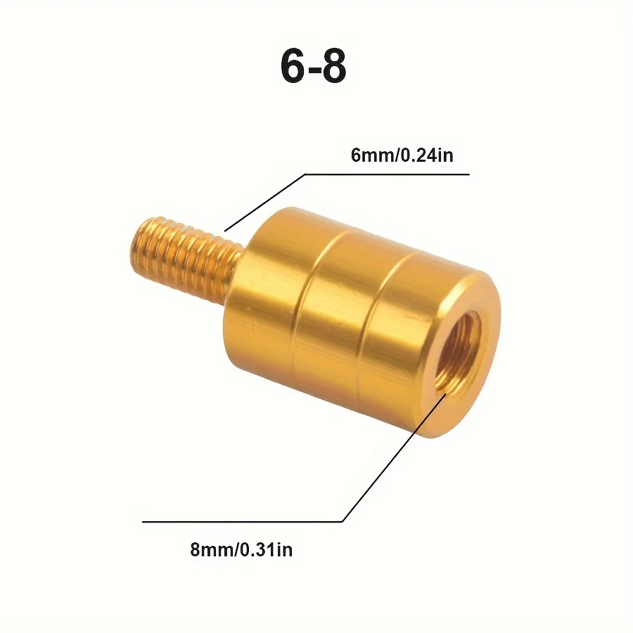 S8e61a3b934ca4f6daad70c923955c772v Fishing Net Rod Pod Connector M6, M8, M10, M12 Screw Net Head Adapter Fishing Landing Net Parts Mallzona