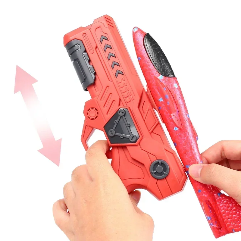 Airplane Launcher Toys Outdoor Plane Flying Toys Non Slip Kids EPP Foam Catapult Plane Birthday Gifts for Boys Girls 2