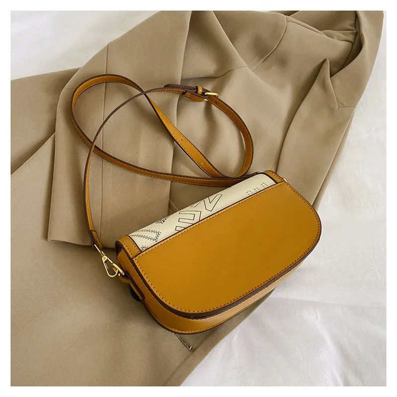 Women's Luxury Handbag 2023 New Fashion Retro Print Small Square