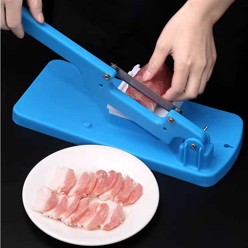 Household Manual Meat Slicer Frozen Cutting Machine Beef Mutton Rolls Cutter Vege Cutter Mini Table Slicer Kitchen Tools