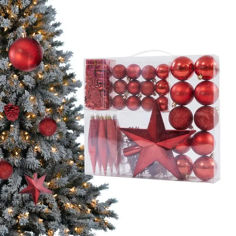 

DIY рождественские шары, украшения для творчества, декоративные подвесные шары, набор украшений, небьющиеся Рождественские Подвески для рождественской елки
