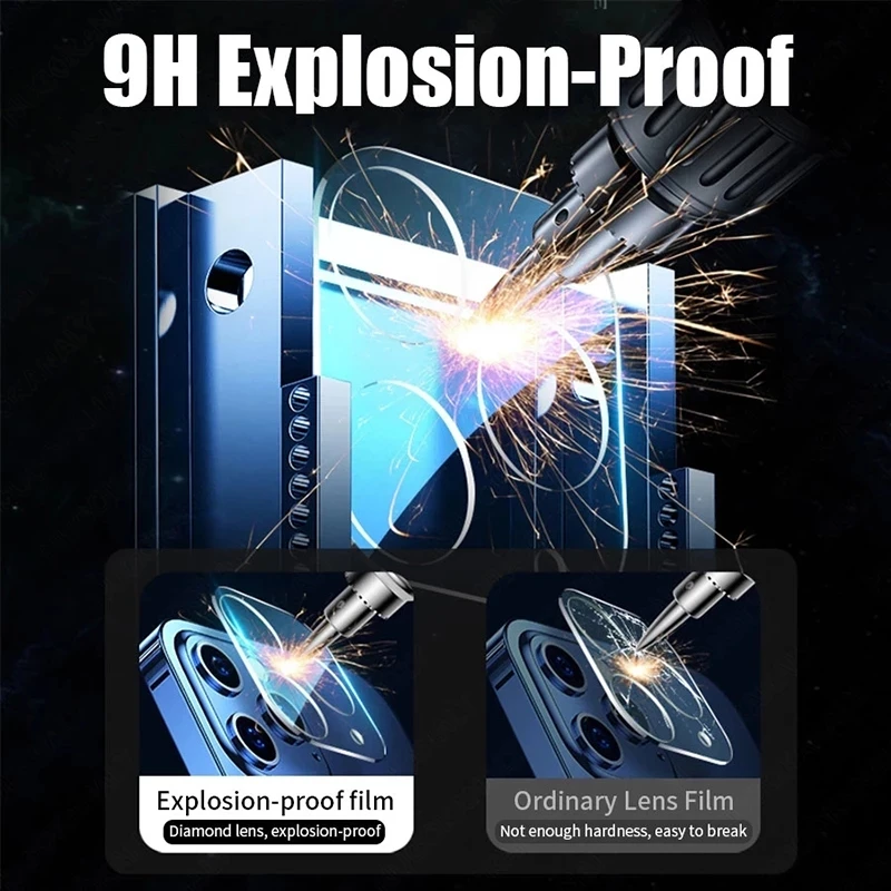 HD Camera Lens Protection Glass Film For iPhone 16 14 15 Pro Max Plus Full Cover Lens Protector For iPhone 13 11 12 PRO MAX Mini 3