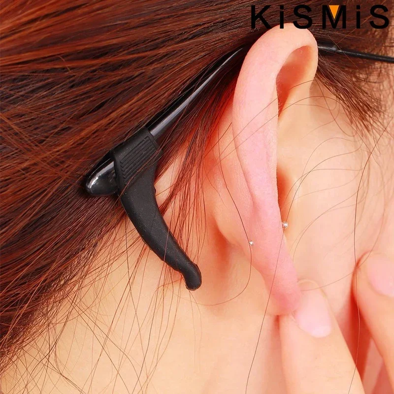 5 Paar Silikon-Ohrbügel für Brillen, rutschfest, für Brillen, Bügelspitzen, Halter für Männer, Frauen, Kinder, Zubehör – Detail 3