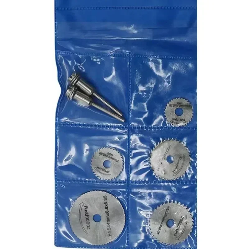 Circular saw blade 1Set/7pcs mini Hss cutting disc rotating drilling tool accessories for wood plastic and aluminum