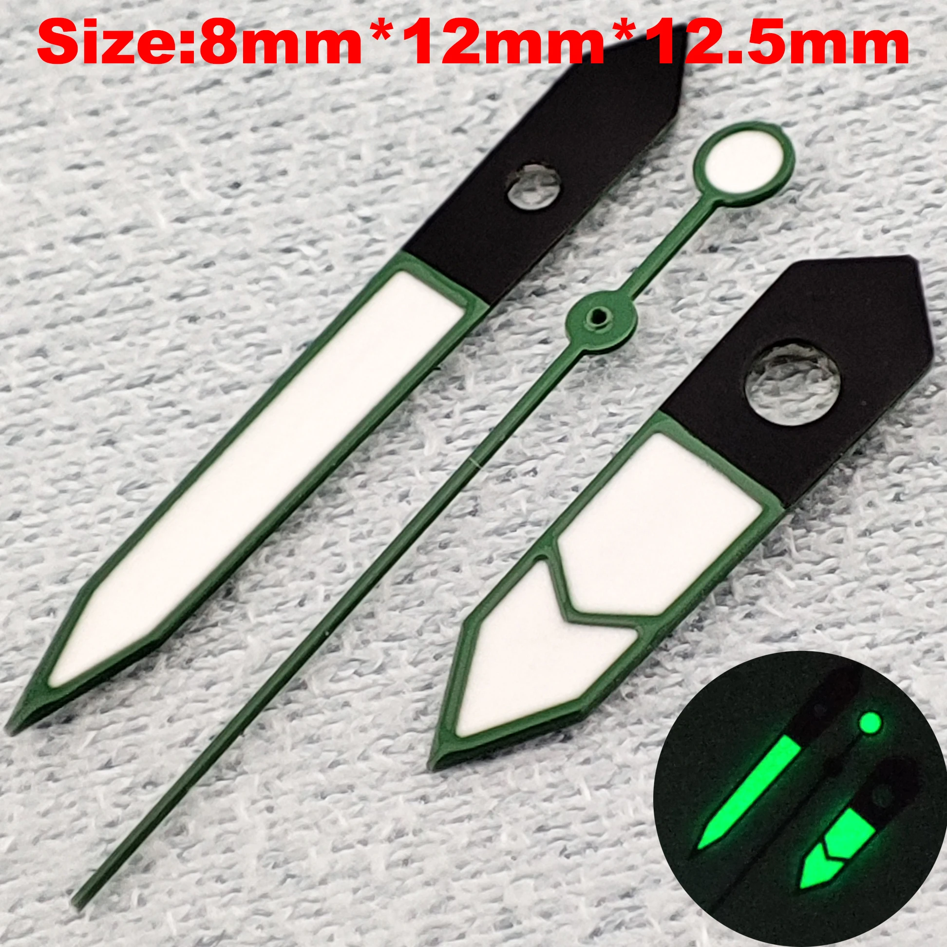 Luminous Multi-Color Watch Hands - Green, Black, Silver, Gold, Rose