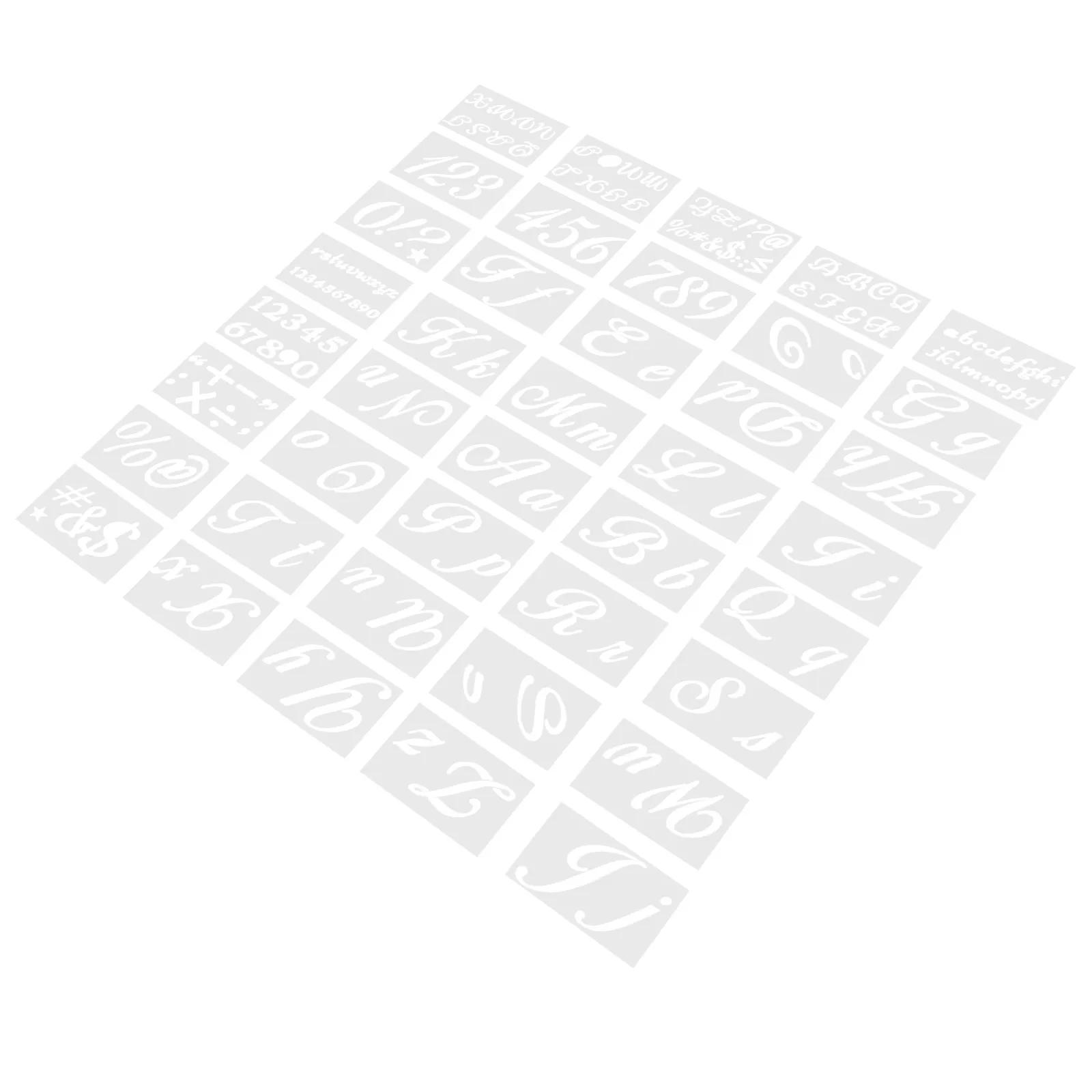 40Pcs 벽 드로잉 템플릿 DIY 수공예품을위한 편지 스텐실 홈 장식 재사용 가능한 스프레이 스텐실 중공 스텐실