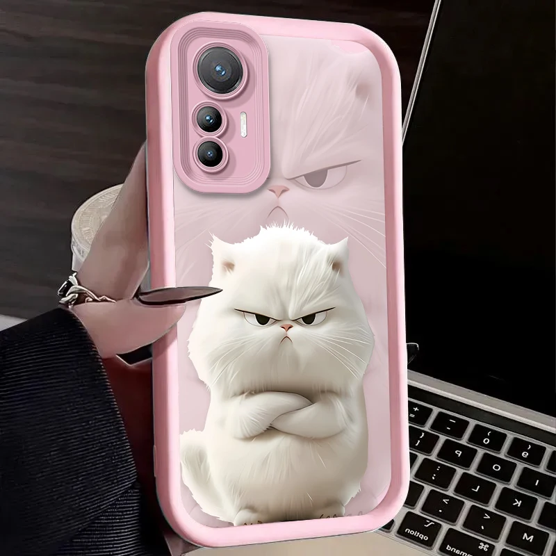 Charming Black and White Cat Phone Case