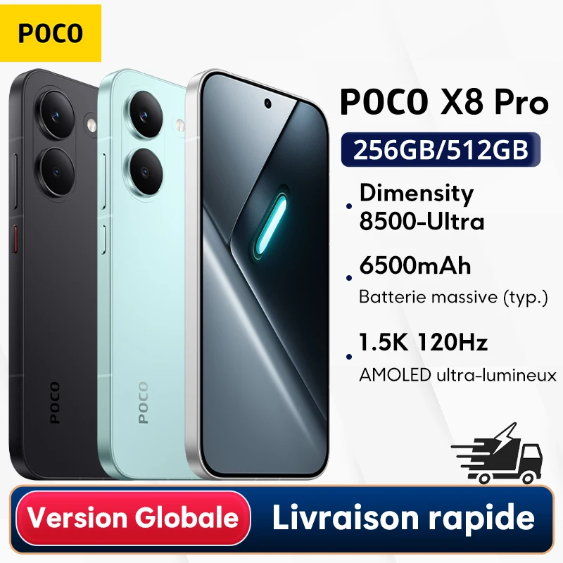 POCO X8 Pro — batteria da 6500mAh per due giorni senza carica