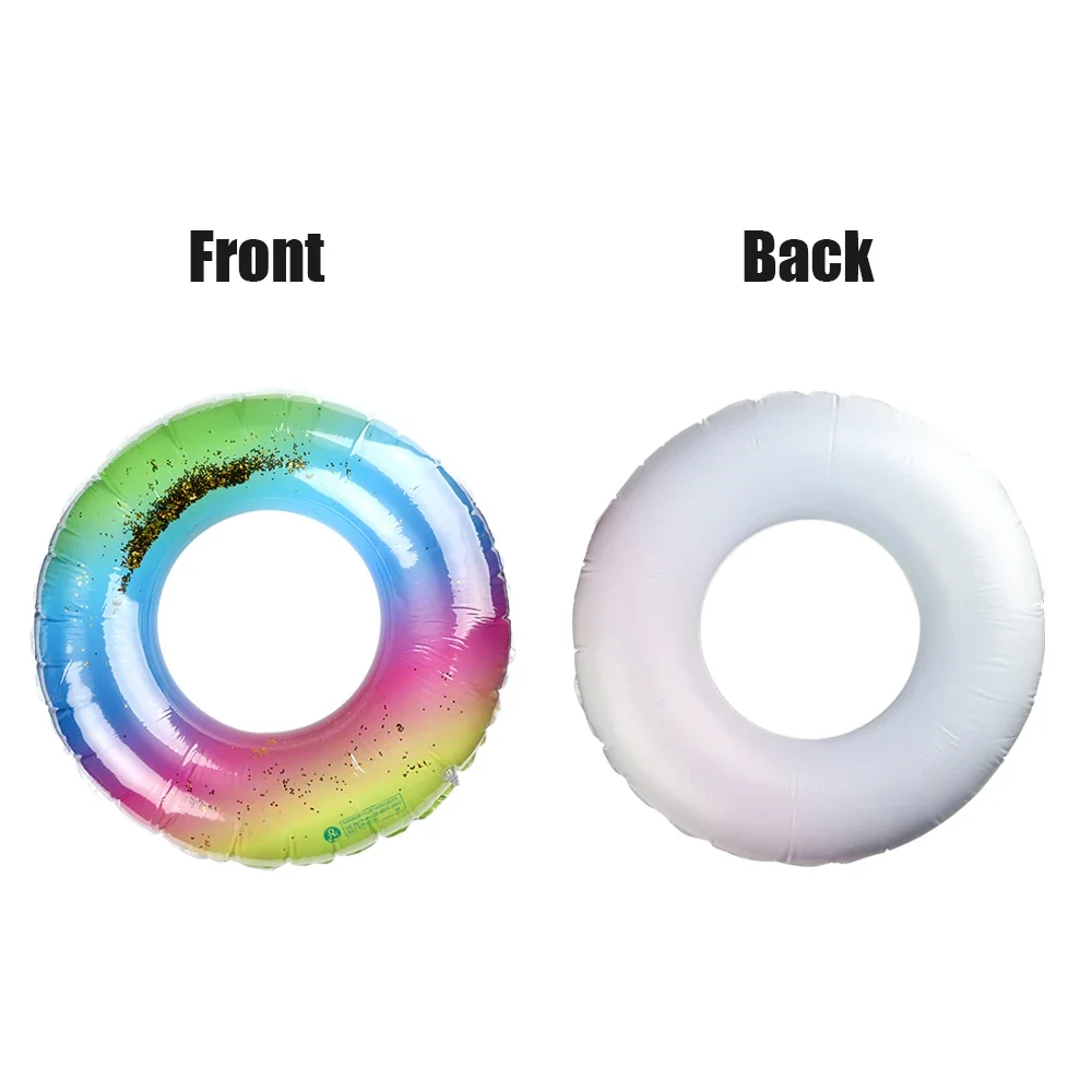 Swimming Rings Glitter Pool Foats  Adult Children Inflatable Pool Tube Float Water Toy Swim Laps Summer Swimming Pool Beach Toys 6