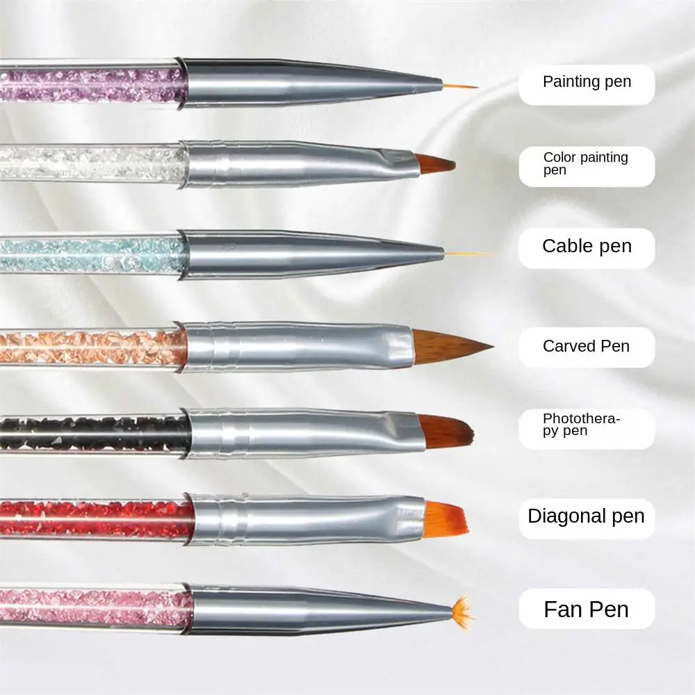Nail art pen manicure brush paint brush nail art brush Nail Art Gradient Crystal Design Painting Brush Diy Flower Art Abstract Tool Accessories Nail Enhancement Uv Gel Polishing
