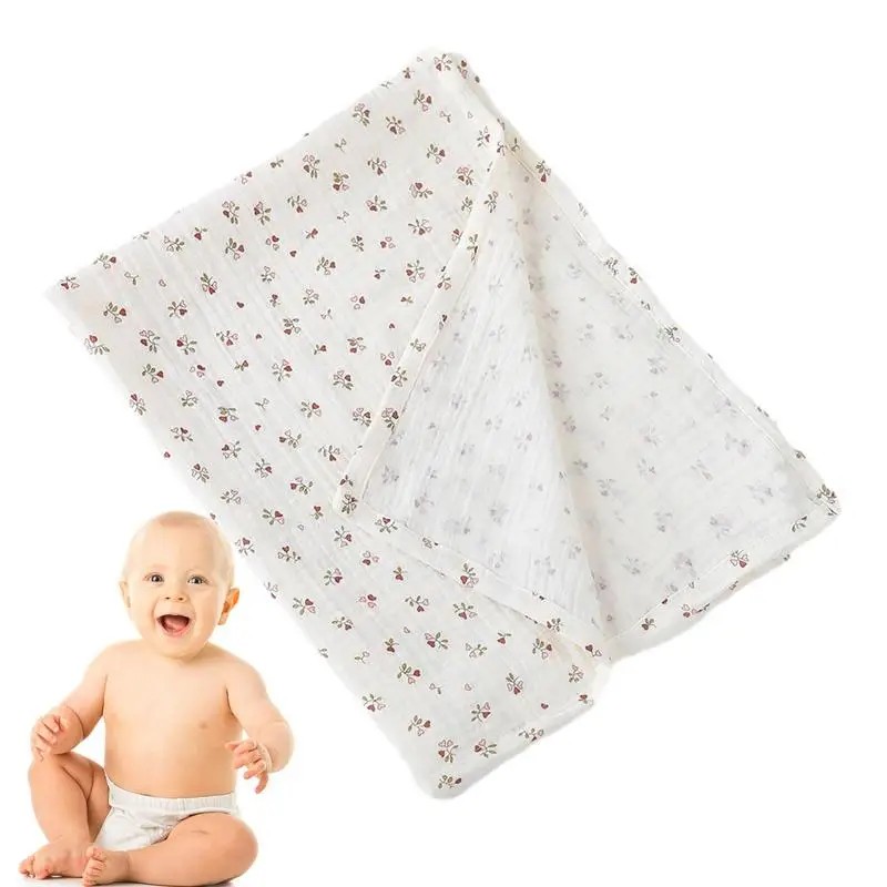 

Muslin Baby Blanket Swaddle Blanket Bed Blankets Comfortable Receiving And Wrapping Skin-Friendly Unisex Bath Towel Nursing