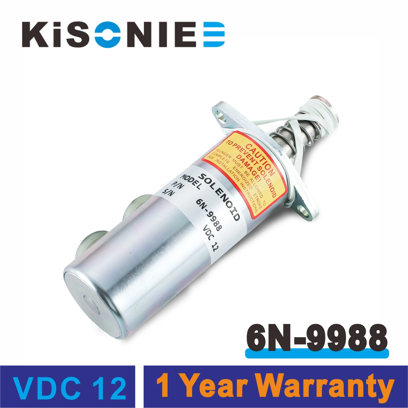 

6N-9988 Fuel Shut Off Solenoid 6N-3749 7N-8883 9L-7880 9N-1068 for Caterpillar Engine 3208 Paving Compactor 2 Terminals 12VDC