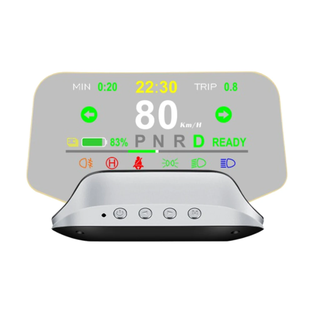 

T3 Hud for Tesla Model 3 Model Y Car Accessories Mirror Head-Up Display Speedometer Alarm Indicator with Navigation