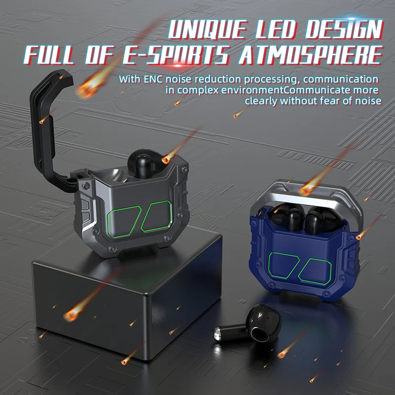 

2023 Bluetooth 5,3 наушники; Беспроводные наушники; Игровая гарнитура; Водонепроницаемые Tws наушники с шумоподавлением и микрофоном; Спортивные наушники