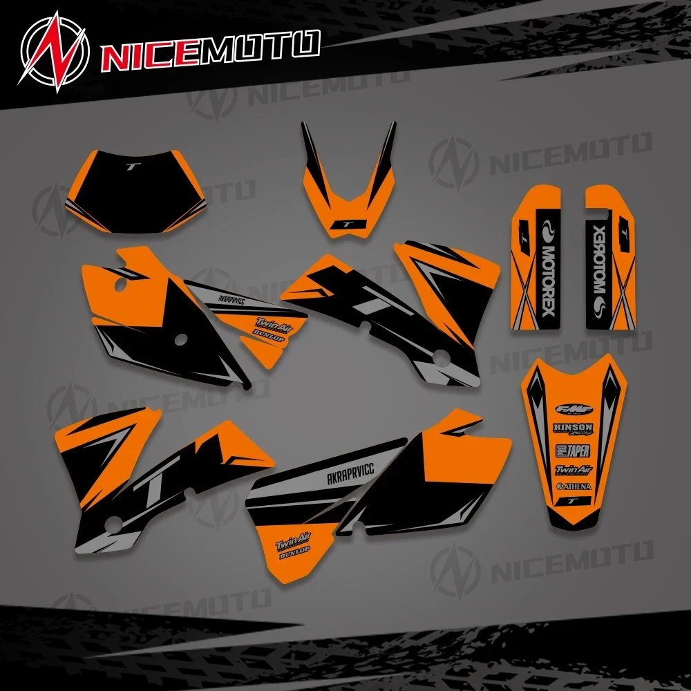 

Наклейка NICEMOTO на графический фон для Ktm exc 125 200 250 300 400 450 525 2004 аксессуары для украшения мотоцикла