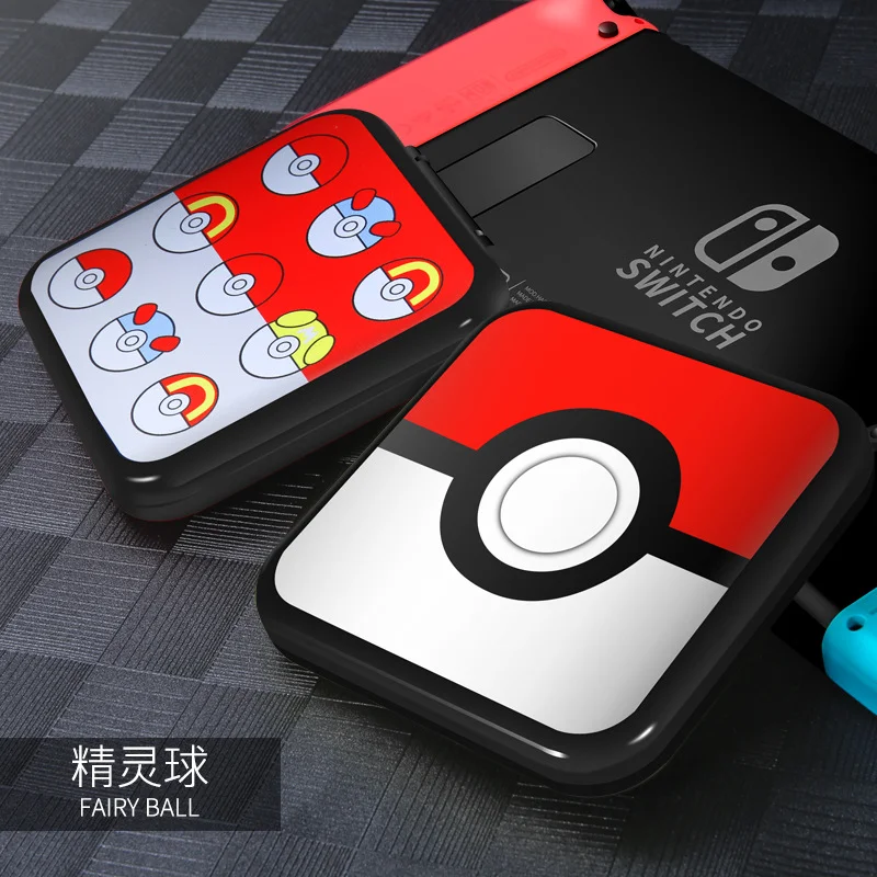 

[TAKARA TOMY] New Arrival Pokemon Pikachu Switch Game Theme Card Storage Box Portable Cassette NS Poke Ball Card Box A22101009