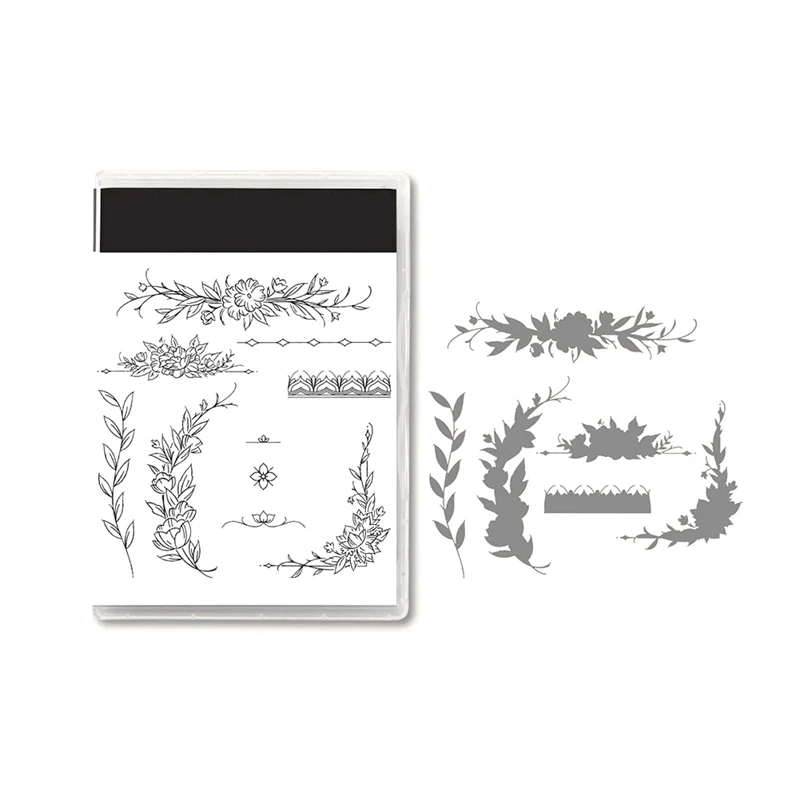 

NEW-Stamp And Dies For Card Making, DIY Scrapbooking Arts Crafts Stamping Card Silicone Stamp Decoration For Gifts (5603)