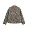TRAF Leopard Print Jackets for Women Coats Oversized Jackets Woman 2024 Snap Button Overcoat Female Long Sleeve Women's Jacket 3