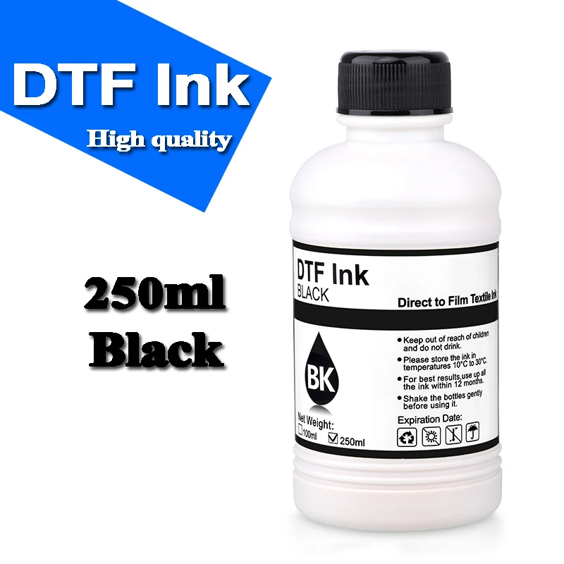 DTF Ink 250ML And Cleaning Liquid For Direct Transfer Film For PET Film DTF Ink All Desktop Large Format Printer