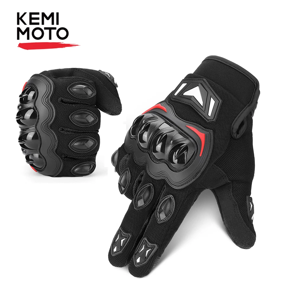 Guanti Moto Seektop Uomo/Donna – Con Protezione Nocche E Touch Screen – Per BMX, ATV, MTB, Equitazione