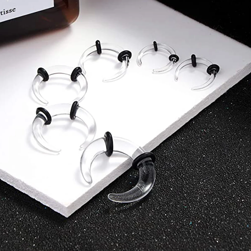 Acrylic Ear Pincher Septum Rings Piercing Ear Taper Stretcher Expander Body Jewelry 2pcs piercing jewelry,ear piercing jewelry,body piercing jewelry,body jewelry
