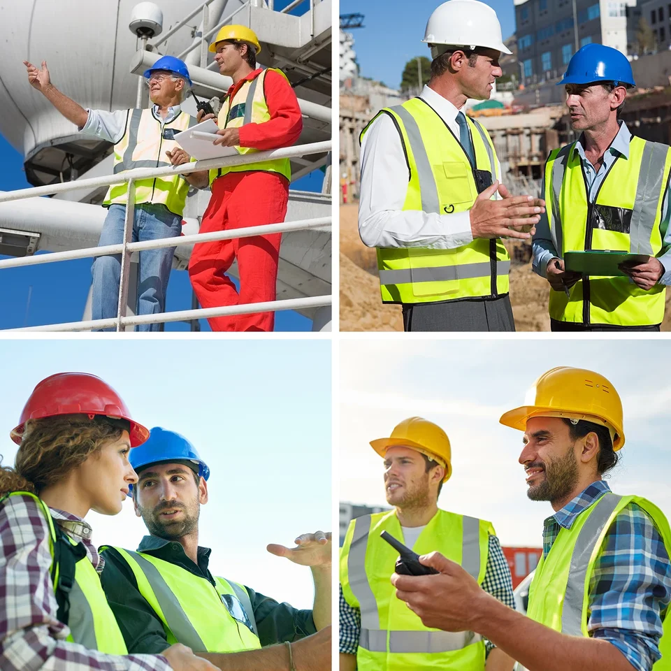 Gilet Di Sicurezza Personalizzabile - Alta Visibilità Con Strisce Riflettenti E 5 Tasche - Foto 9