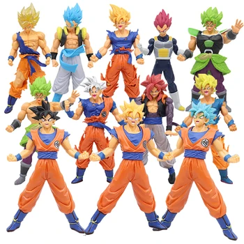 Dragon Ball Z Super Saiyan Anime Model Son Goku Scene PVC Action Figure 18cm Statue Collectible Toy DBZ Doll Kakarotto Figma