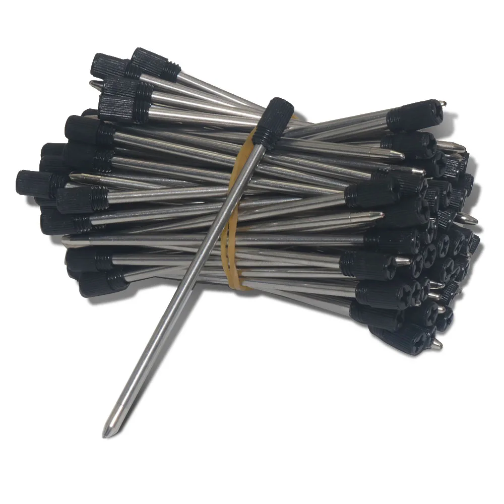 20 Pcs 7cm 길이 금속 펜 리필 다이아몬드 크리스탈 볼 포인트 펜 리필 0.7mm 사무실 학교 용품에 대 한 특별 리필