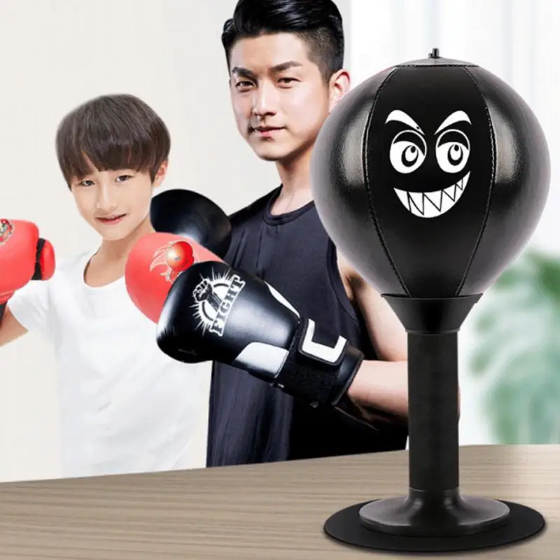 Desktop Punching Bag Stress Relief Punching Bags Stress Release Ball with Suction Cup Tabletop Training Boxing Bag