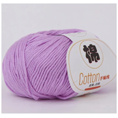 Luxurious 100% Cotton Soft Knitting Yarn for Handcrafts and Crochet – 50g Ball