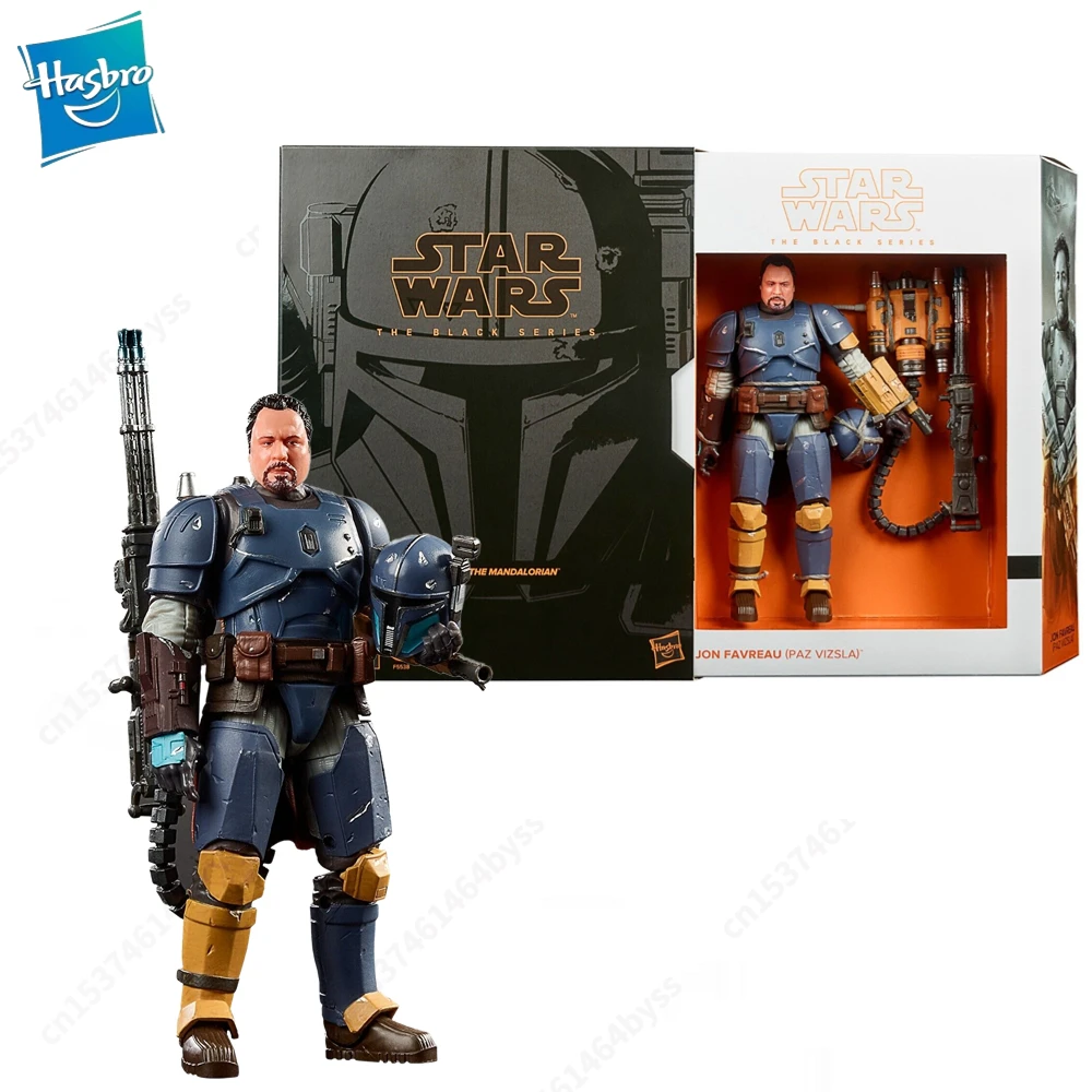 

In Stock Hasbro Star Wars Black Serie The Mandalorian SDCC Jon Favreau Paz Vizsla Action Figure Model Toy Collection Hobby Gift