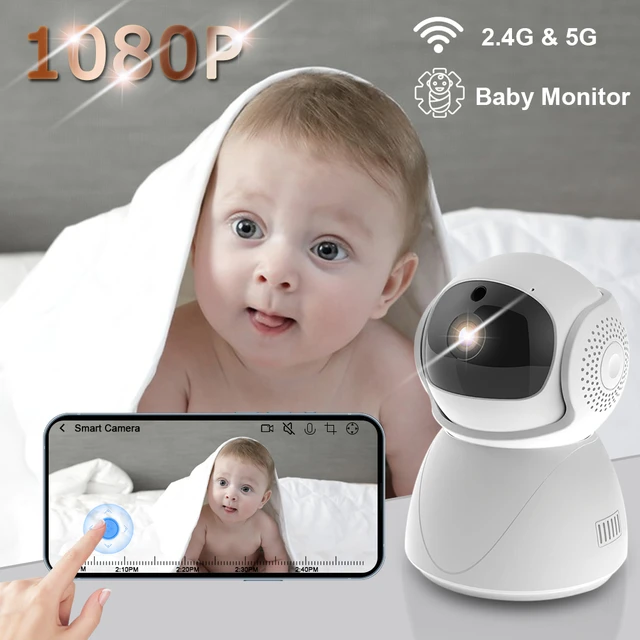 Monitor de bebé 5G 1080P IP Wifi, cámaras de videovigilancia, protección de  seguridad para el hogar, cámara web inalámbrica para interiores,  seguimiento inteligente de acción - AliExpress