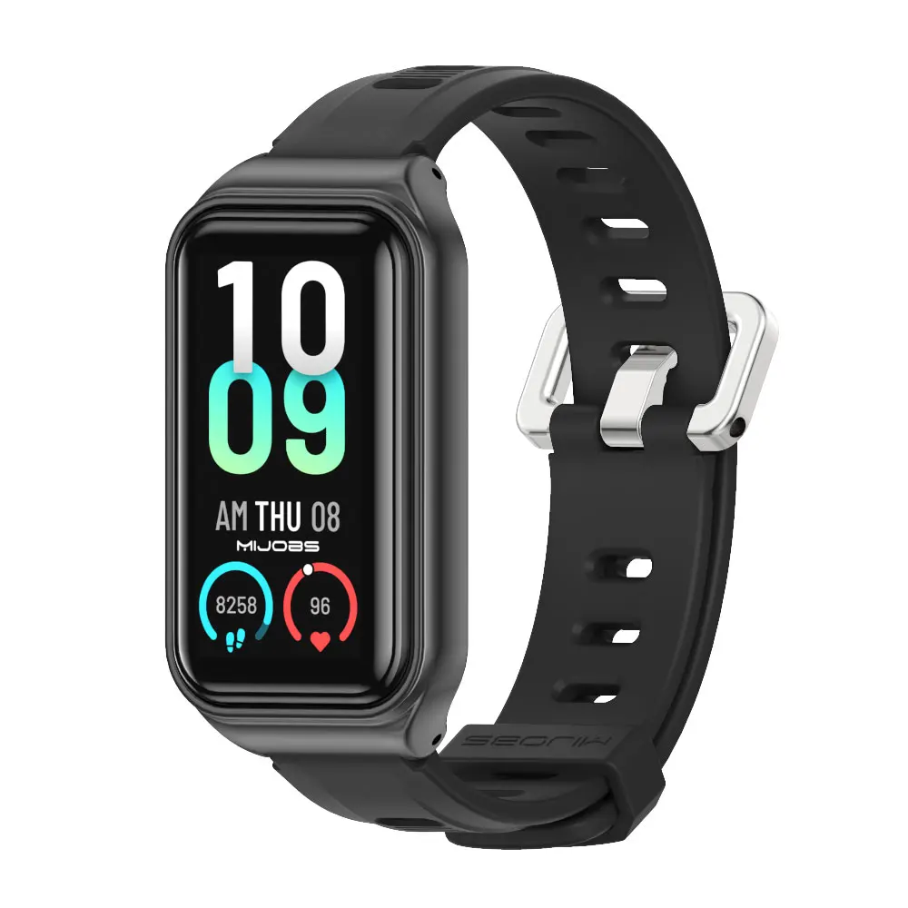 Silicone Waterproof Replacement Strap for Amazfit Band 7 - Soft and Comfortable Watch Bracelet