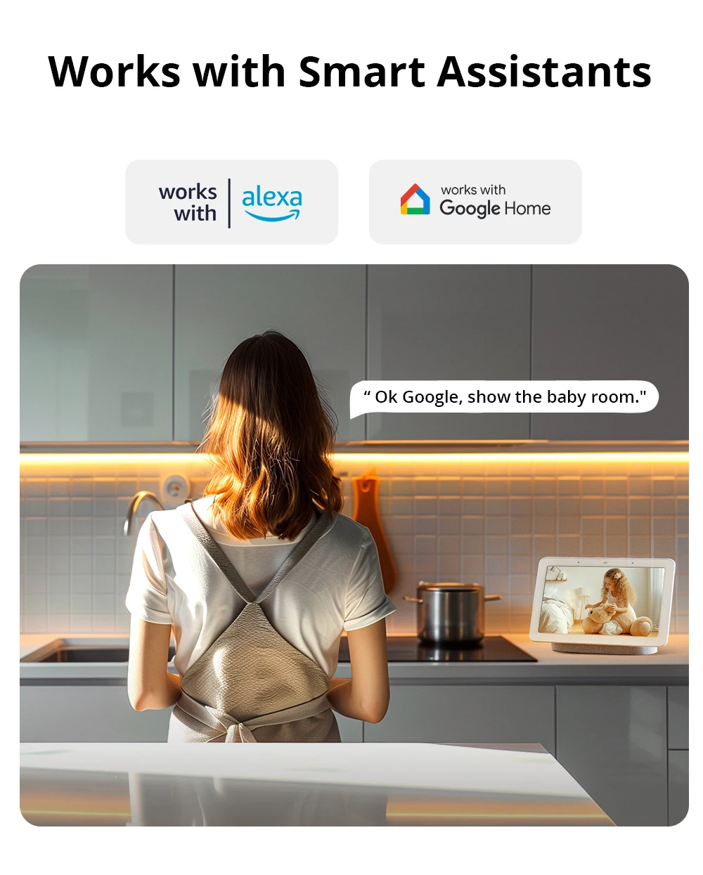 CAM Slim Gen2 CAM-S2 080P HD WiFi Smart Security Camera Two-Way Audio Scene Link