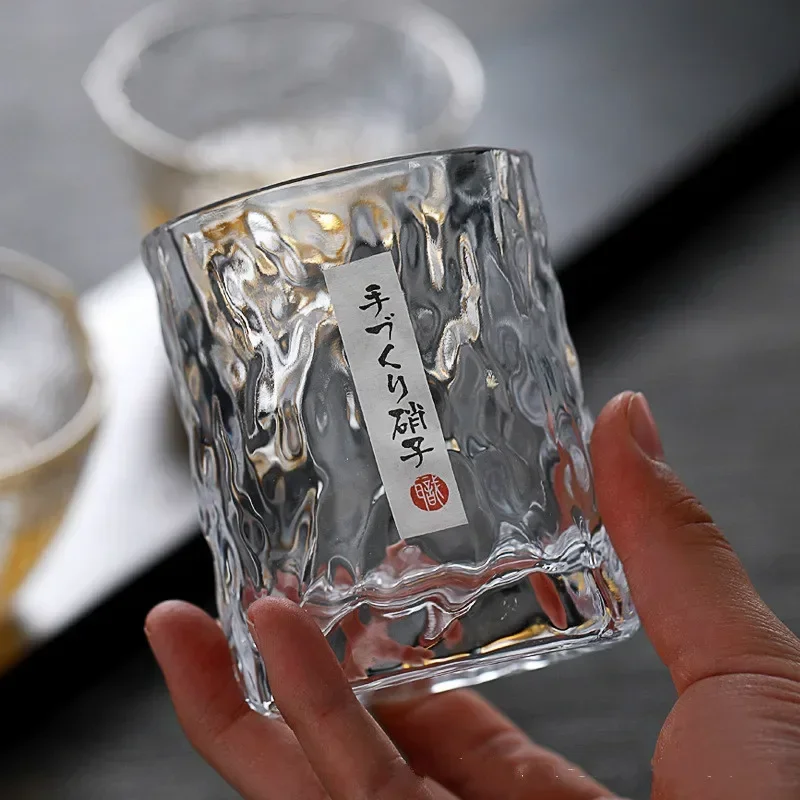Whiskey glass Japanese wine glass household wine creative glacier pattern beer mug coffee mugs whiskey glass