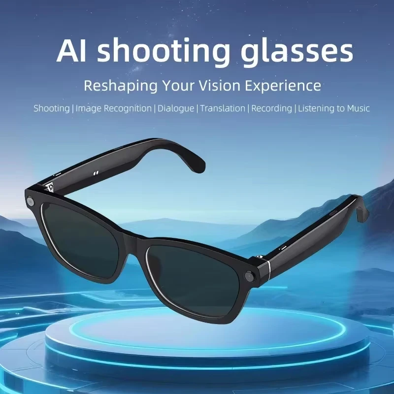 Nuovi Occhiali Smart AI con Traduzione AI, Fotocamera HD 8MP, Riprese 4K, Conversazione Immagine, Registrazione, Ascolto Musica - Occhiali Smart 2026 - immagine 6