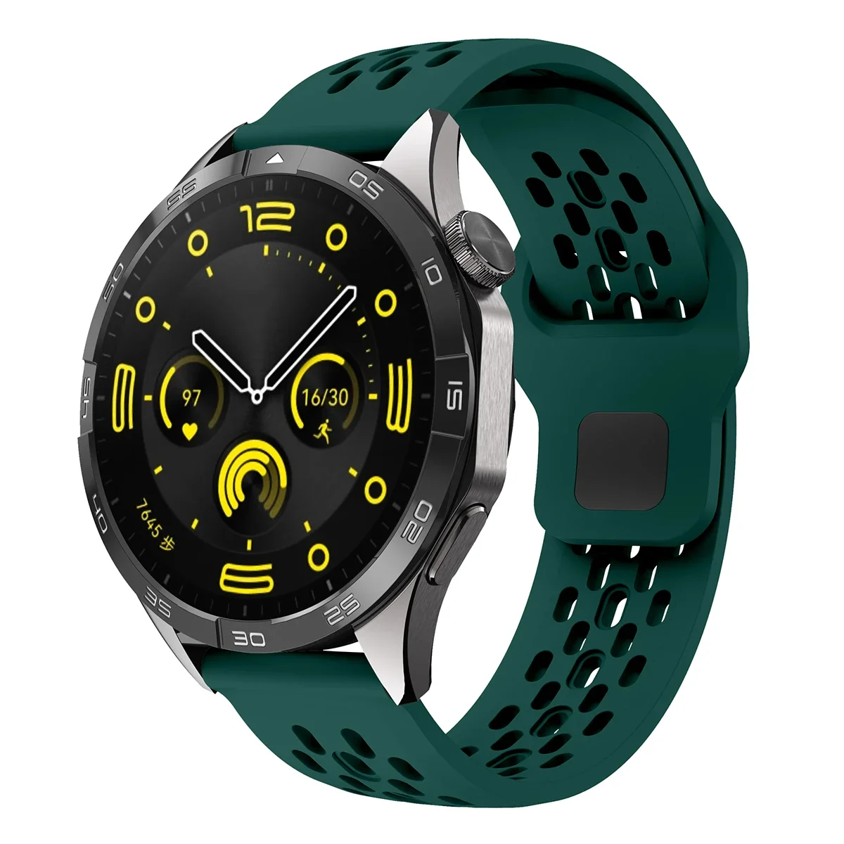 Versatile 20mm/22mm Silicone Smartwatch Strap