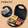 SOKANY102 Electric Sandwich Maker Panini 750W Waffle Maker Cooking Kitchen Appliances Breakfast Waffles Machine Non-stick Pan 6