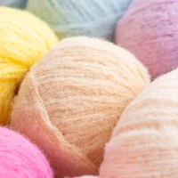 Soft Smooth Yarn Baby Knitting Wool Yarn Thick Yarn Fiber Velvet Yarn Hand Knitting Wool Crochet Yarn For DIY Sweater 2