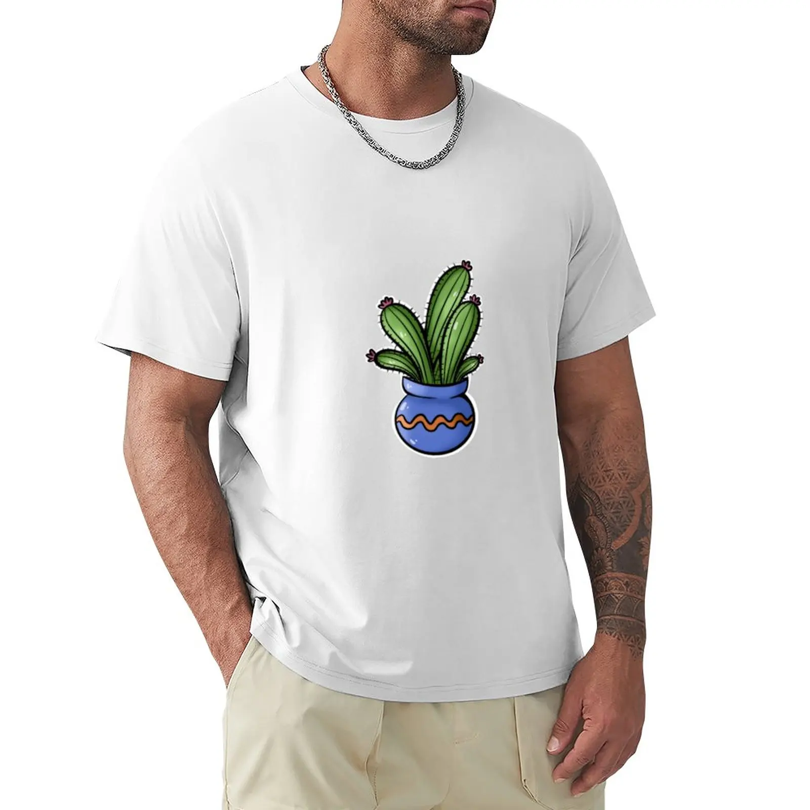 

Cactus 2 T-Shirt boys whites summer clothes mens t shirts