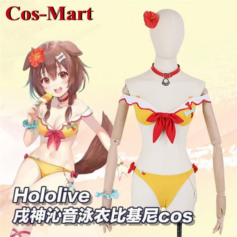 

Костюм для косплея Cos-Mart из аниме Vtuber Hololive Inugami Korone, супер милая Униформа на день рождения, для вечеринки