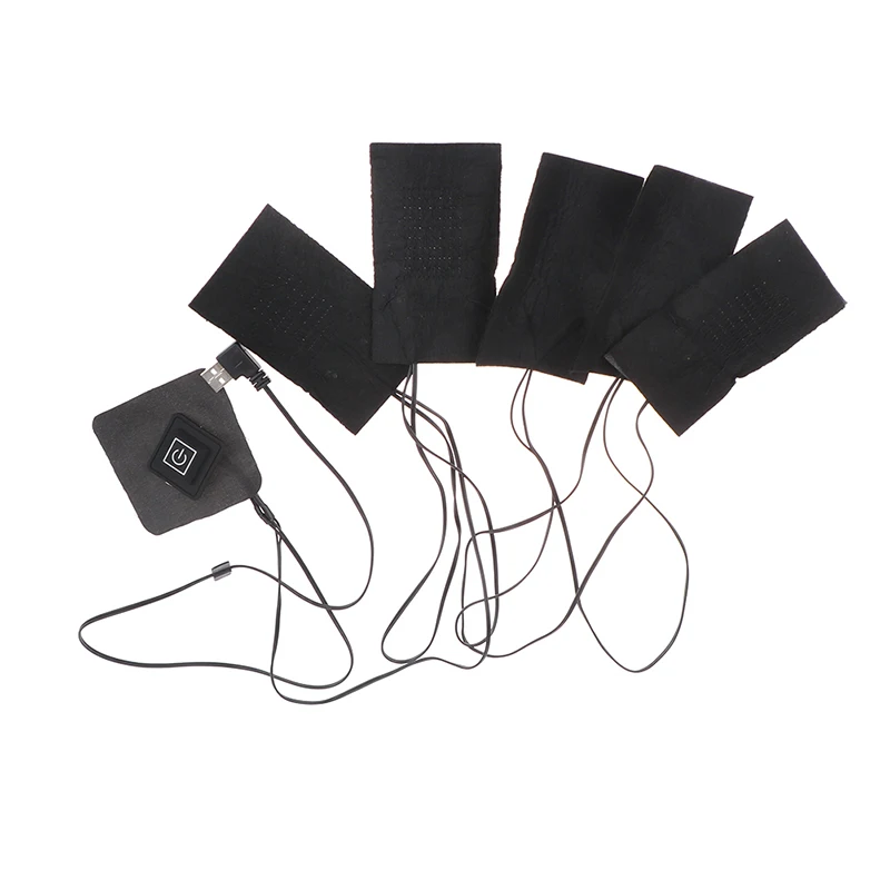 Heating Pad 1set USB Clothes Heater Pad With 3 Gear Adjustable Temperature Electric for Vest Jacket