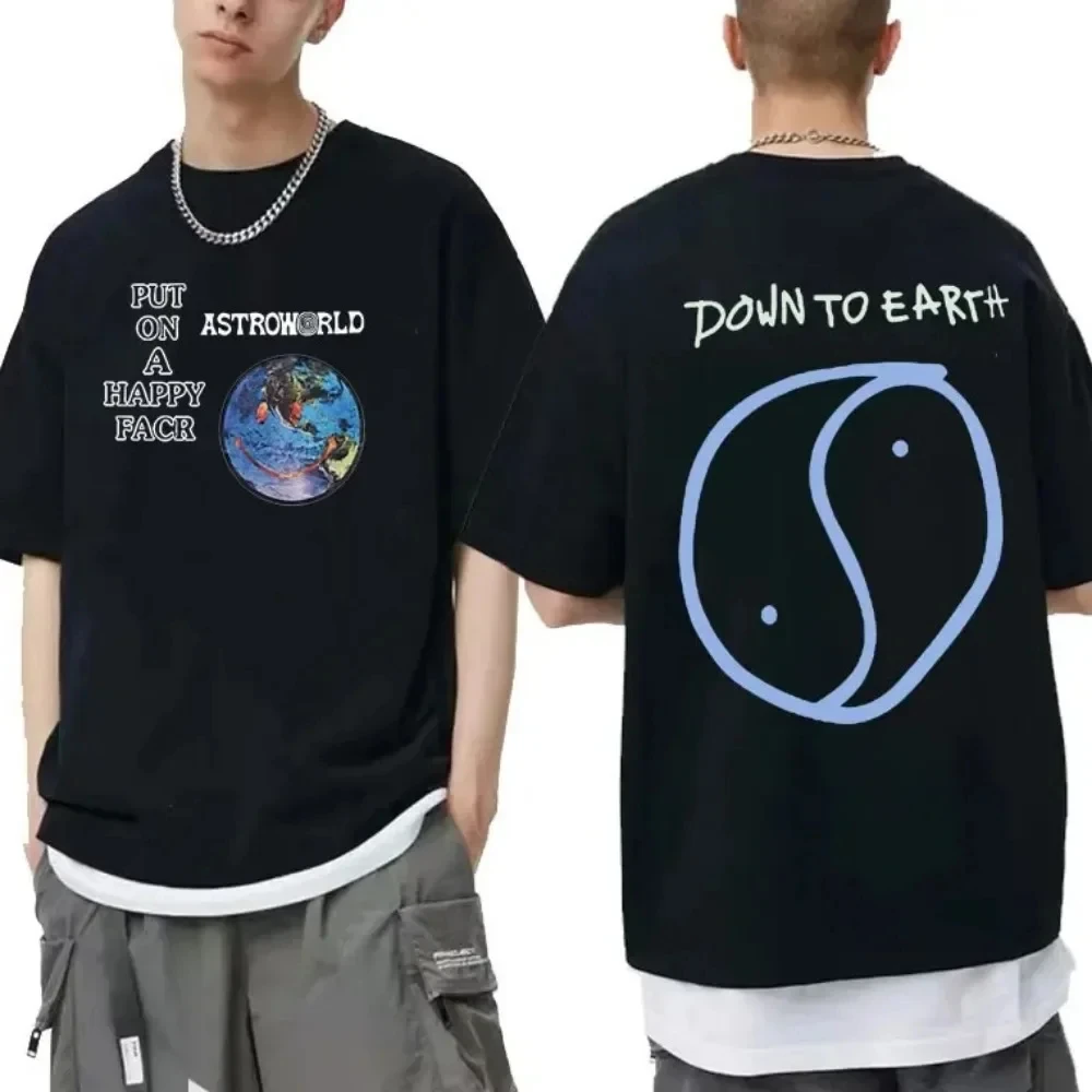 T Shirts Cactus Jack Streetwear Men Women Hip Hop Style 100% Cotton