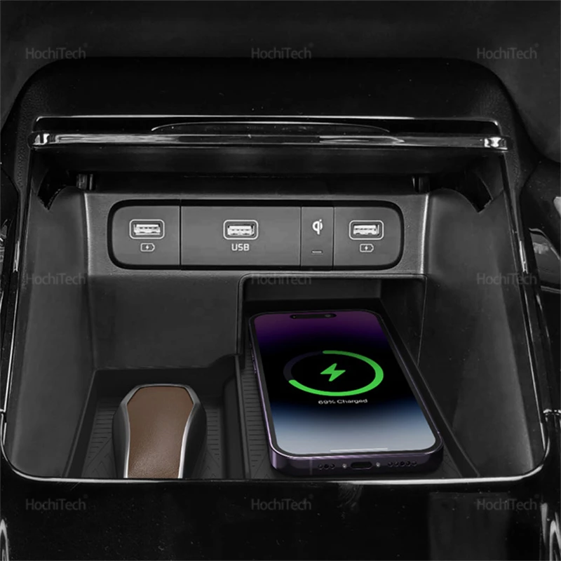 Drahtlose Lade Silikon Pad Für Kia Sorento MQ4 2021-2023 2024 2025 Zentrale Steuerung Ladegerät Schutz Abdeckung Anti-slip Matte – Detail 11