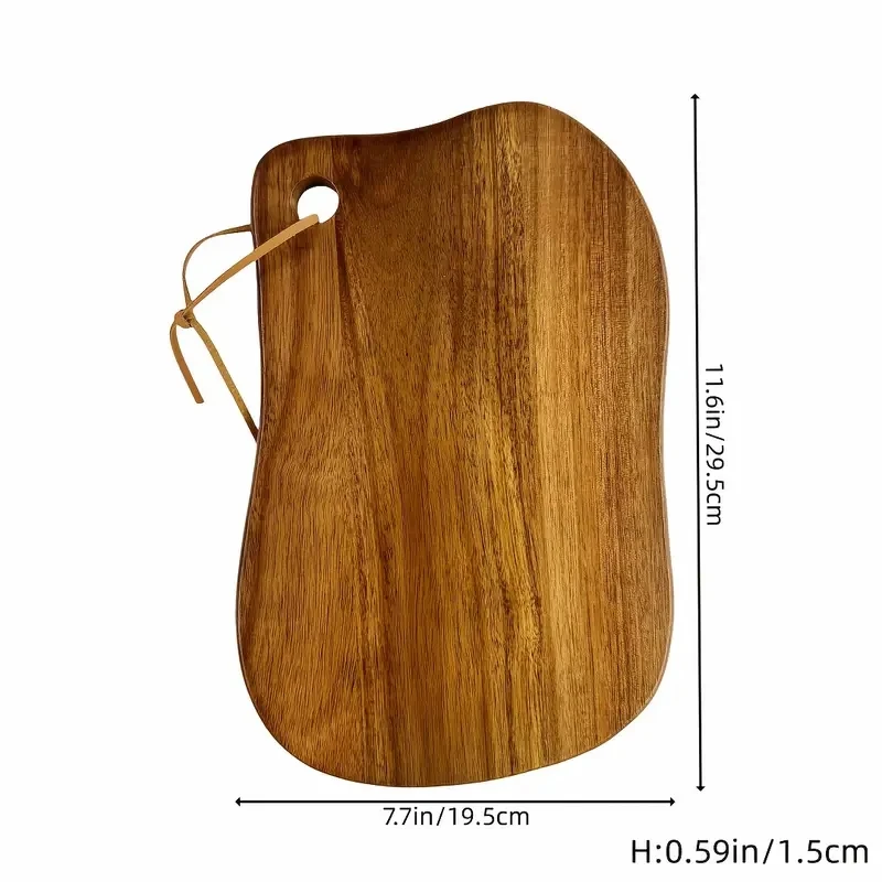 Tabla de cortar de madera para cocina, tabla de cortar de madera de Acacia, tabla de cortar de gran tamaño para cortar carne, verduras, frutas y queso